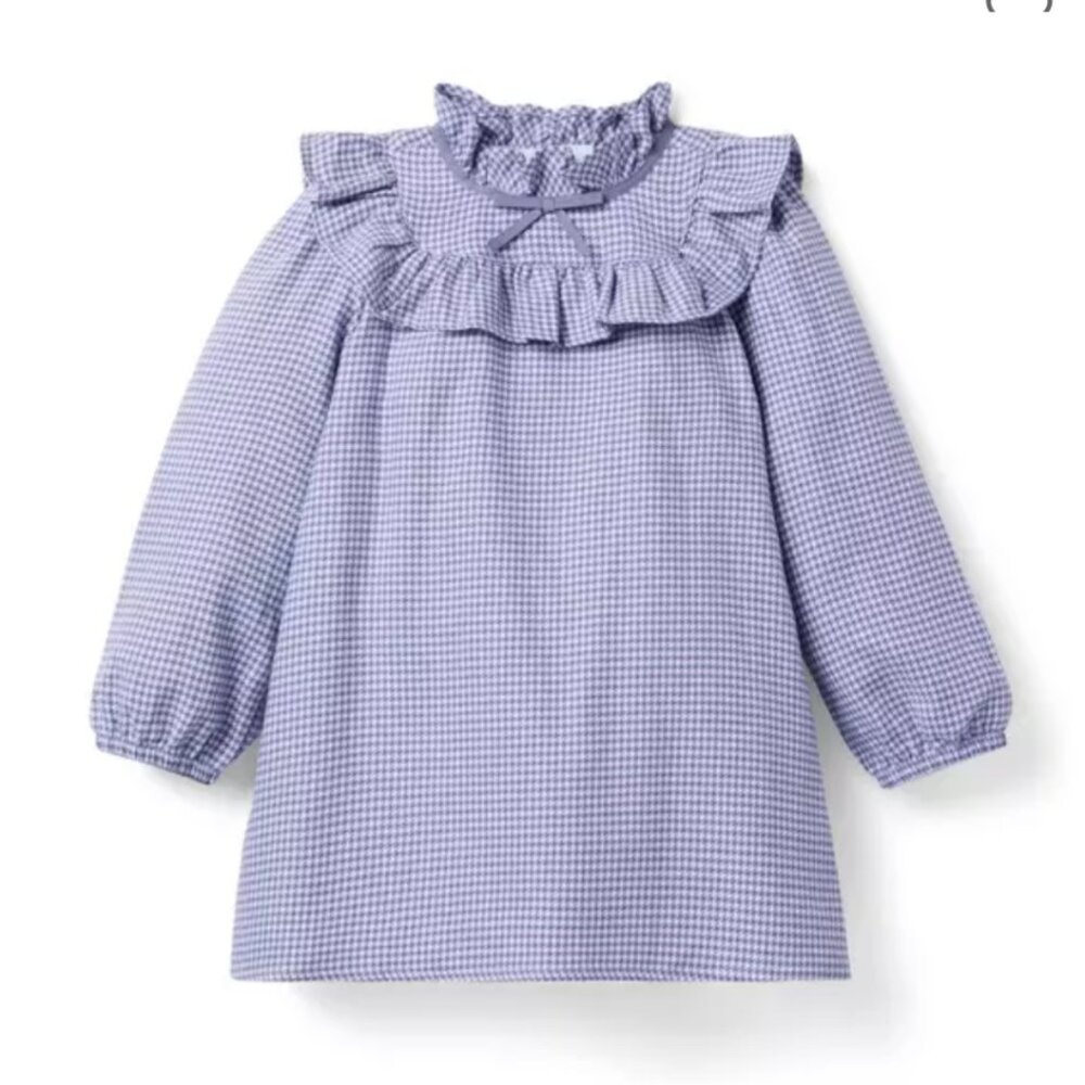 NWT Girls Janie and Jack Houndstooth Ruffle Collared Dress Size 5